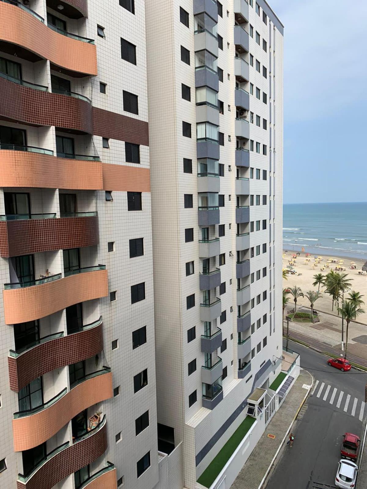 Apartamento Frente Ao Mar Com Varanda E Piscina Praia Grande  Zewnętrze zdjęcie